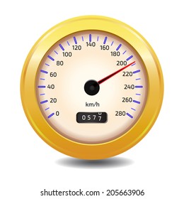 A vector Speedometer illustration