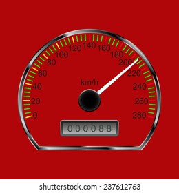 A vector Speedometer illustration design
