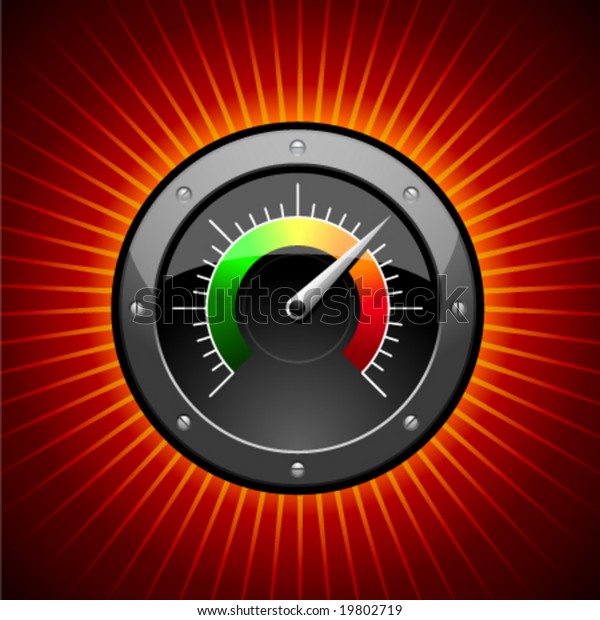 Vector Speedometer Symbol Stock Vector (royalty Free) 19802719