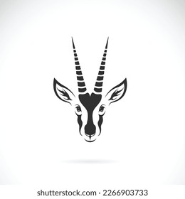 Vector speke's gazelle design white background  Easy editable layered vector illustration  Wild animals 