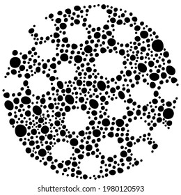 Vector sphere, combination of varieties size of rocking shapes 
