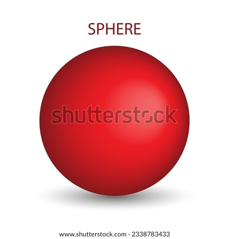 Vector sphere with gradients for for game, icon, package design, logo, mobile, ui, web, education. 3D ball on a white background. Spherical shape illustration