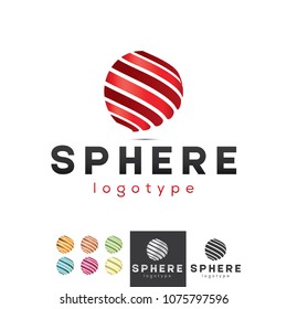 Vector Sphere Line Spiral Swoosh Swoop Line 3d Ball Circle Logo Icon Brand Symbol Sign Shape Element Object Corporate Identity Professional Business Modern Tech Company