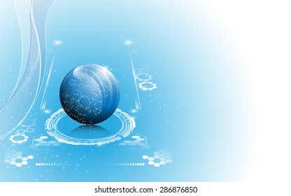 vector sphere science working innovation concept background