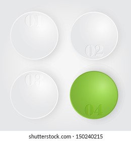 Vector spheres. Diagram illustration