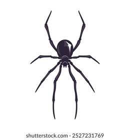 Ilustração de estilo retrô de desenhos animados de aranha vetorial isolada