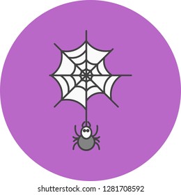 vector spider web icon 