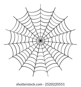 ícone de teia de aranha de vetor isolado. fundo de teia de aranha