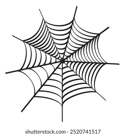 vector spider web icon isolated. cobweb background