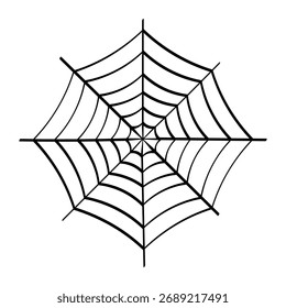 vetor teia de aranha isolado. fundo teia de aranha