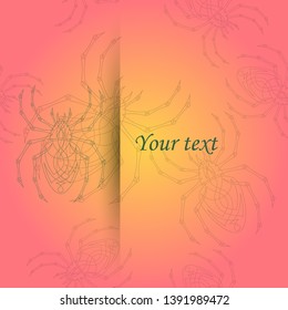 Vector spiders pattern pattern, spider, background, design, halloween, horror, illustration,