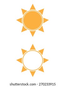 Vector spiked sunshine set