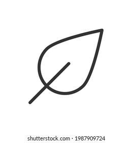 Icono de línea de espinaca vectorial. Símbolo con estilo de contorno de moda. Ilustración vectorial aislada en un fondo blanco. 