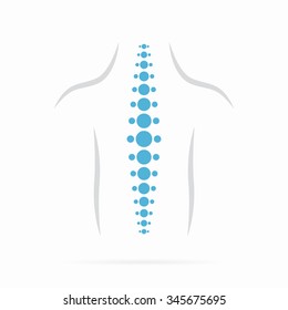 Vector spine diagnostics symbol design