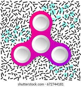 vector spinner. Flat design. Gradient. Simple shape.