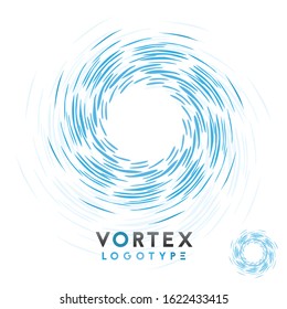 Vector Spinning Vortex, Water, Wind Tornado, Circle Letter O Logo. Professional Business Branding, Corporate Icon, Graphics.