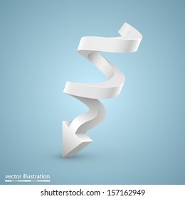 vector spiral arrow
