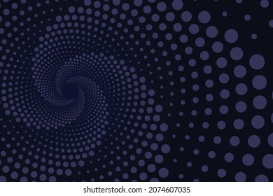 Vector spiral background of dots. Modern abstract geometric design for background