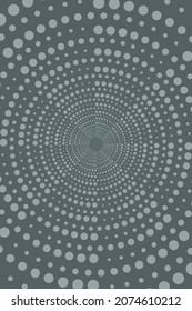 Vector spiral background of dots. Modern abstract geometric design for background