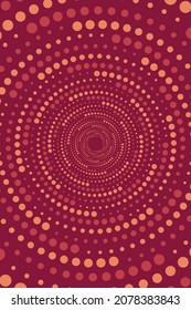 Vector spiral background of dots. Modern abstract geometric design for background