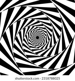 Vector spiral, background. Hypnotic, dynamic vortex.