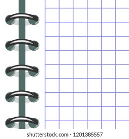 Vector. Spiral For Binding Notebooks. Open Page. Layers Separately.