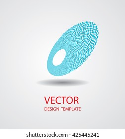 Vector Spiral Brush Stroke. Vintage Line Icon. Spiral Shape.