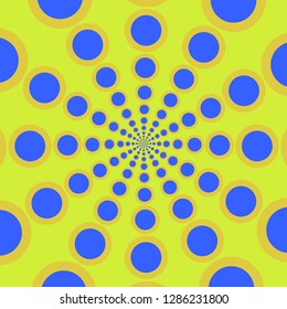 Vector spiral. Spiral. The concentric circles. The silhouette of the spiral. Effect, hypnosis, the symmetry of the spiral.