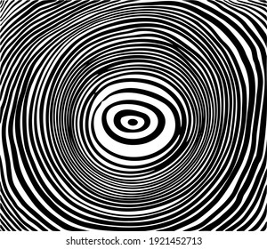 Vector spiral. Spiral. The concentric circles. The silhouette of the spiral. Effect, hypnosis, the symmetry of the spiral. Abstract background, design element.
