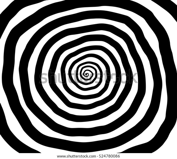 Vector spiral. Spiral. The concentric circles.\
The silhouette of the spiral. Effect, hypnosis, the symmetry of the\
spiral.