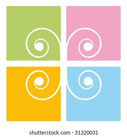 vector spiral decoration