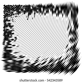 Vector spiral Frame. No gradient. Texture.Concentric lines, circular, rotating background. 