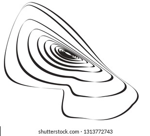 vector spiral graphic design