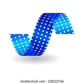 Vector Spiral Halftone Dots . Logo Design . 