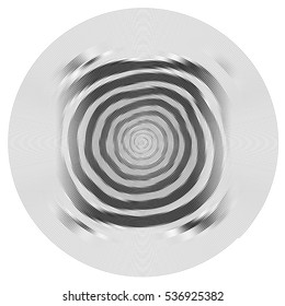 Vector spiral. No gradient. Texture.Concentric lines, circular, rotating background. Volute. Pattern. Illustration. Black and white.