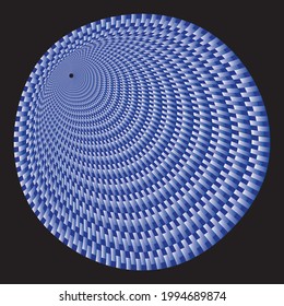 Vector Spiral Pattern or Texture. Stipple Dot Backgrounds with Rectangles