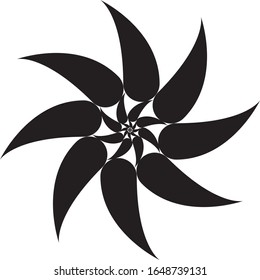 vector spiral pattern with zoom in effect