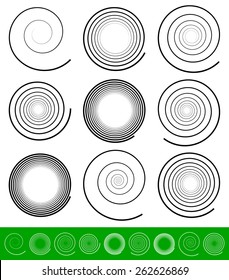 Vector Spiral Set