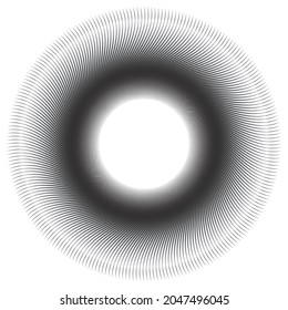 Vector Spiral Striped Design Element. Abstract pattern