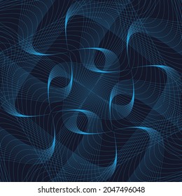 Vector Spiral Striped Design Element. Abstract pattern