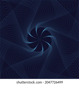 Vector Spiral Striped Design Element. Abstract pattern