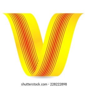 Vector Spiral with Stripes . Logo Design . 