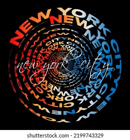 vector spiral text lettering stylish design