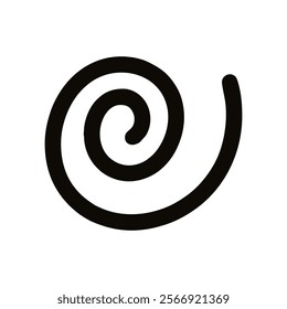 Vector Spiral Uzumaki Clan Black and White