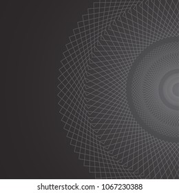 vector spirograph on a black background.