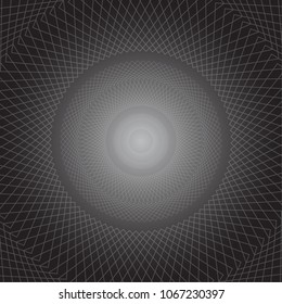 vector spirograph on a black background.