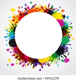Vector splash abstract background
