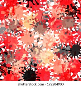 Vector Splash Abstract Seamless Pattern Background