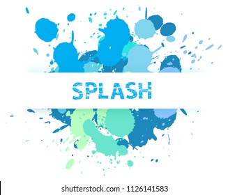 Vector splash background.