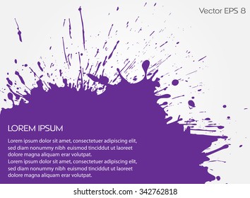 Fondo de salpicadura de Vector. Anuncio de chapoteo dorado. Ilustración vectorial.